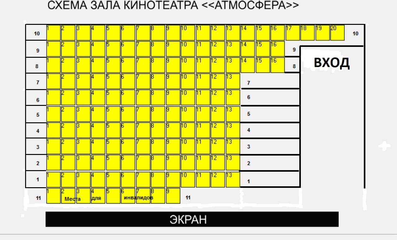Атмосфера кинотеатр билеты. Кинотеатр атмосфера г.Сибай. Схема кинотеатра. Схема зала кинотеатра.